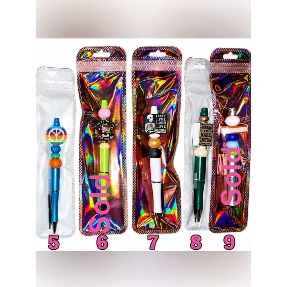 Handmade Beaded Focal Pens with Ink Refill! ποΈ - Picture 3 of 11